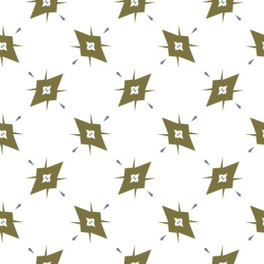 Geometrik şekilli kusursuz desen vektör çizimi