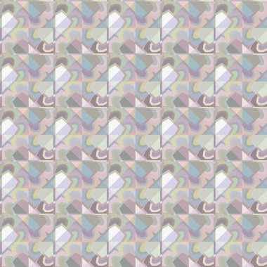 Geometrik şekilli kusursuz desen vektör çizimi