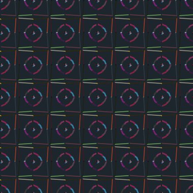 Geometrik şekilli kusursuz desen vektör çizimi