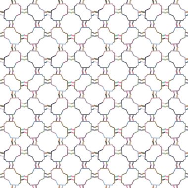 Geometrik şekilli kusursuz desen, vektör illüstrasyonu