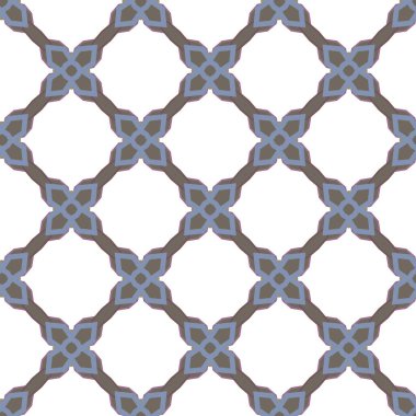 Geometrik şekilli kusursuz desen vektör çizimi