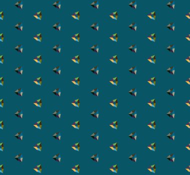 Geometrik şekilli kusursuz desen vektör çizimi