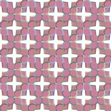 Geometrik şekilli kusursuz desen, vektör illüstrasyonu