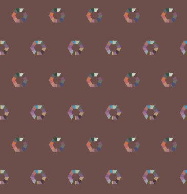 Geometrik şekilli kusursuz desen, vektör illüstrasyonu