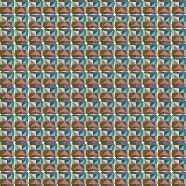 Geometrik şekilli kusursuz desen, vektör illüstrasyonu