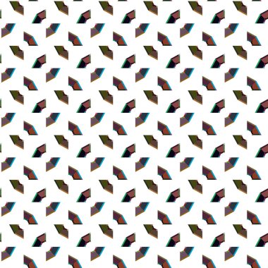 Geometrik şekilli kusursuz desen vektör çizimi