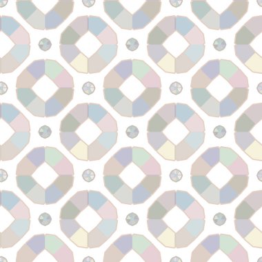 Geometrik şekilli kusursuz desen vektör çizimi