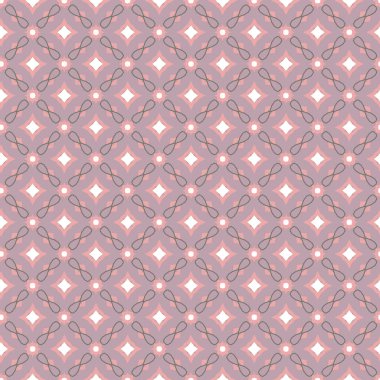 Geometrik şekilli kusursuz desen, vektör illüstrasyonu