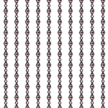 Geometrik şekilli kusursuz desen, vektör illüstrasyonu