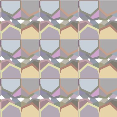 Geometrik şekilli kusursuz desen vektör çizimi