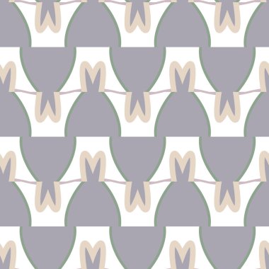 Geometrik şekilli kusursuz desen, vektör illüstrasyonu