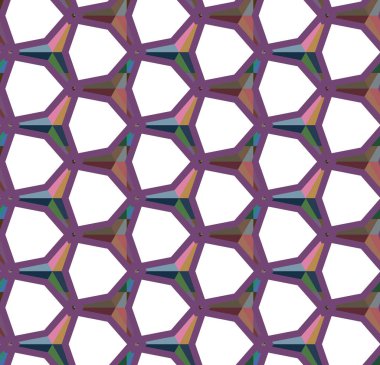 Geometrik şekilli kusursuz desen vektör çizimi