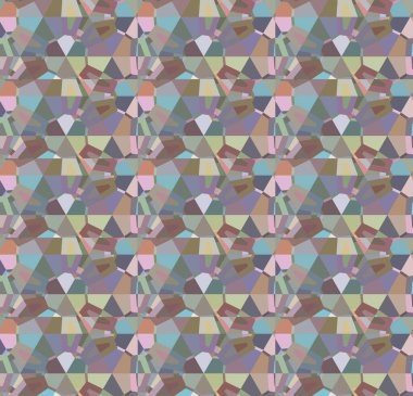 Geometrik şekilli kusursuz desen vektör çizimi