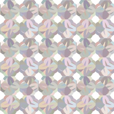 Geometrik şekilli kusursuz desen vektör çizimi