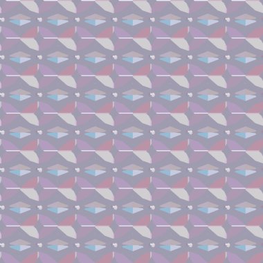 Geometrik şekilli kusursuz desen vektör çizimi