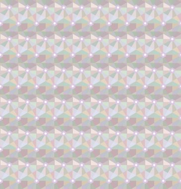 Geometrik şekilli kusursuz desen, vektör illüstrasyonu