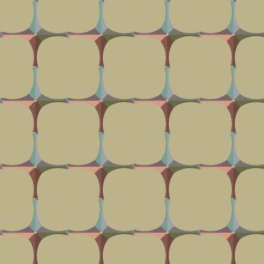 Geometrik şekilli kusursuz desen, vektör illüstrasyonu