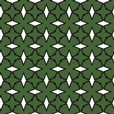 Geometrik şekilli kusursuz desen, vektör illüstrasyonu