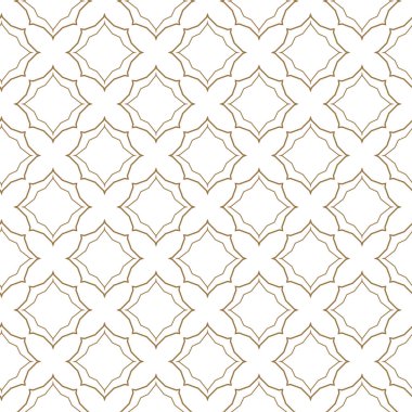 Geometrik şekilli kusursuz desen, vektör illüstrasyonu