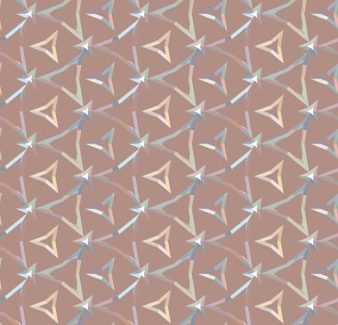Geometrik şekilli kusursuz desen, vektör illüstrasyonu