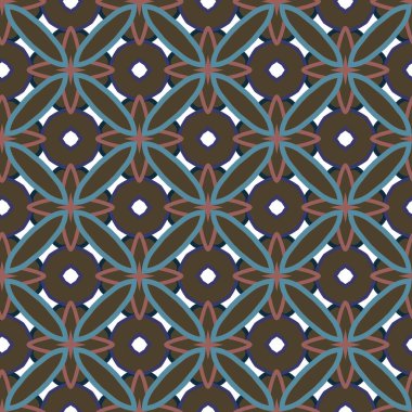 Geometrik şekilli kusursuz desen vektör çizimi