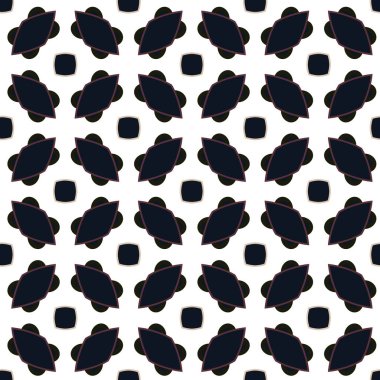 Geometrik şekilli kusursuz desen, vektör illüstrasyonu