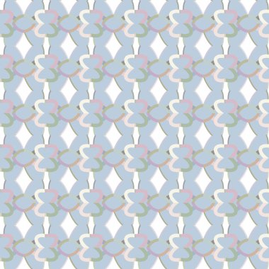 Geometrik şekilli kusursuz desen, vektör illüstrasyonu
