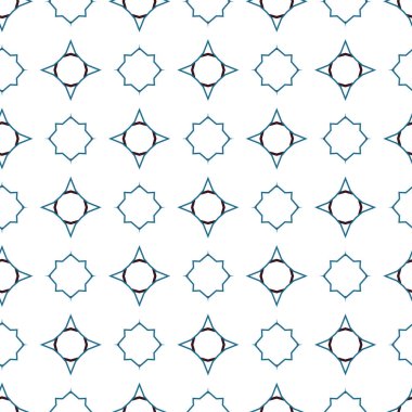 Geometrik şekilli kusursuz desen vektör çizimi