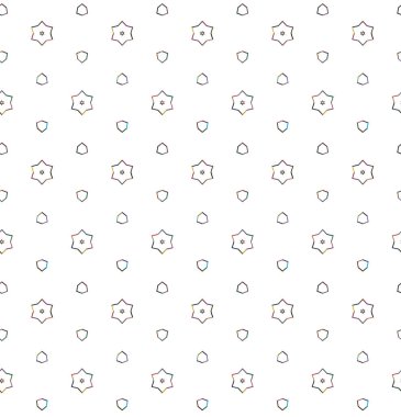 Geometrik şekilli kusursuz desen vektör çizimi