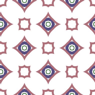 Geometrik şekilli kusursuz desen vektör çizimi