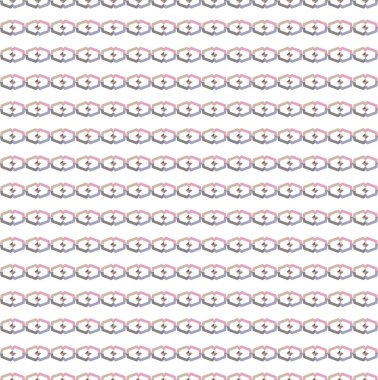 Geometrik şekilli kusursuz desen, vektör illüstrasyonu