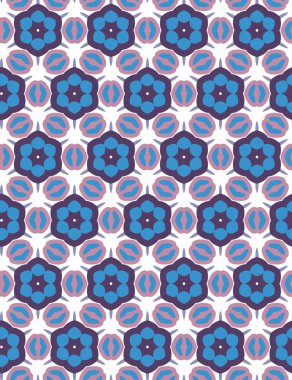 Geometrik şekilli kusursuz desen vektör çizimi