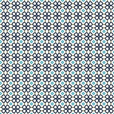 Geometrik şekilli kusursuz desen, vektör illüstrasyonu