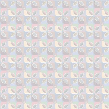 Geometrik şekilli kusursuz desen vektör çizimi