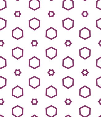 Geometrik şekilli kusursuz desen vektör çizimi