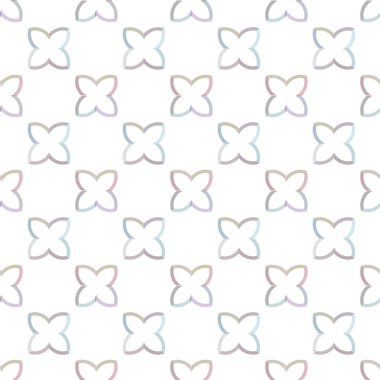 Geometrik şekilli kusursuz desen, vektör illüstrasyonu