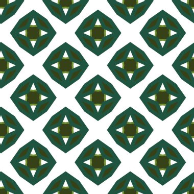 Geometrik şekilli kusursuz desen, vektör illüstrasyonu