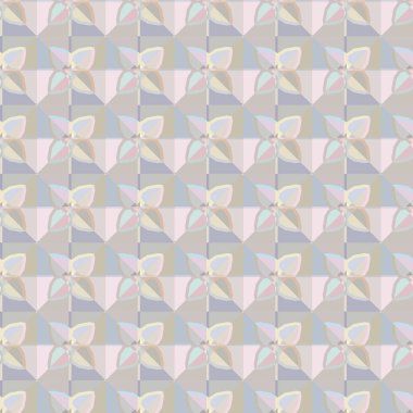 Geometrik şekilli kusursuz desen vektör çizimi