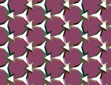 Geometrik şekilli kusursuz desen vektör çizimi