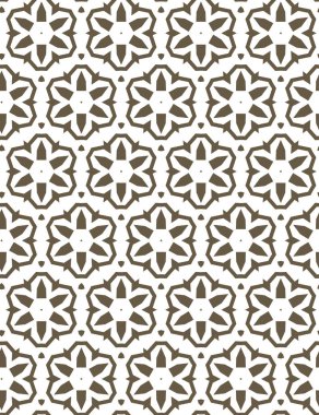 Geometrik şekilli kusursuz desen vektör çizimi