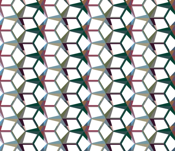 Patrón Ornamental Geométrico Sin Costuras Fondo Abstracto — Archivo Imágenes Vectoriales