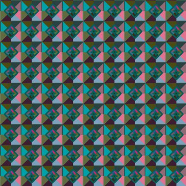 Geometrik şekilli kusursuz desen, vektör illüstrasyonu
