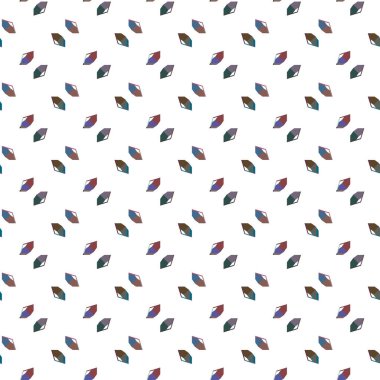 Geometrik şekilli kusursuz desen, vektör illüstrasyonu