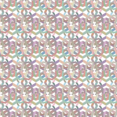 Geometrik şekilli kusursuz desen vektör çizimi