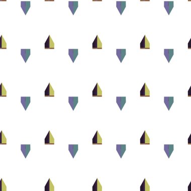 Geometrik şekilli kusursuz desen, vektör illüstrasyonu