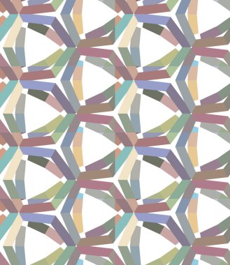 Geometrik şekilli kusursuz desen vektör çizimi
