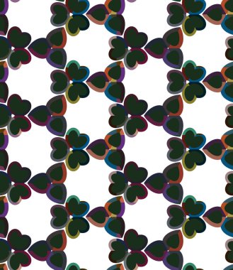 Geometrik şekilli kusursuz desen, vektör illüstrasyonu