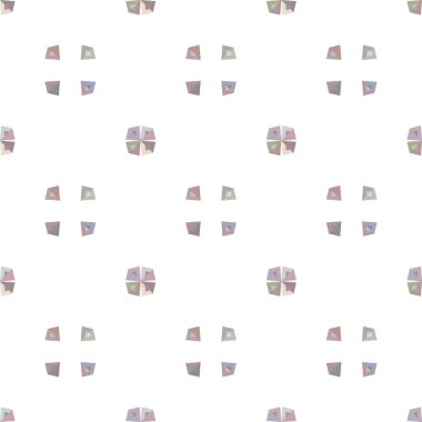 Geometrik şekilli kusursuz desen, vektör illüstrasyonu