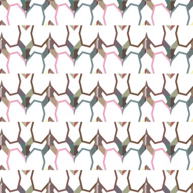 Geometrik şekilli kusursuz desen vektör çizimi