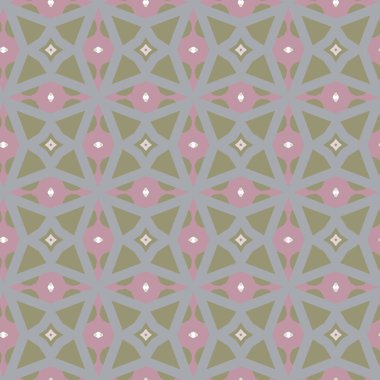 Geometrik şekilli kusursuz desen vektör çizimi